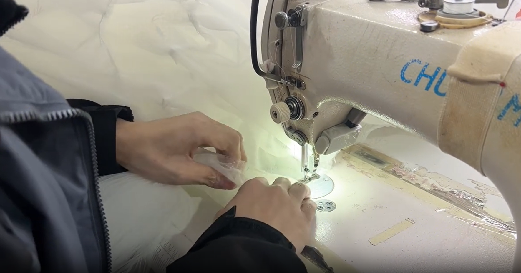 Creating bridal gown pattern before sewing the final dress Wedding dress pattern drafting and muslin toile preparation process