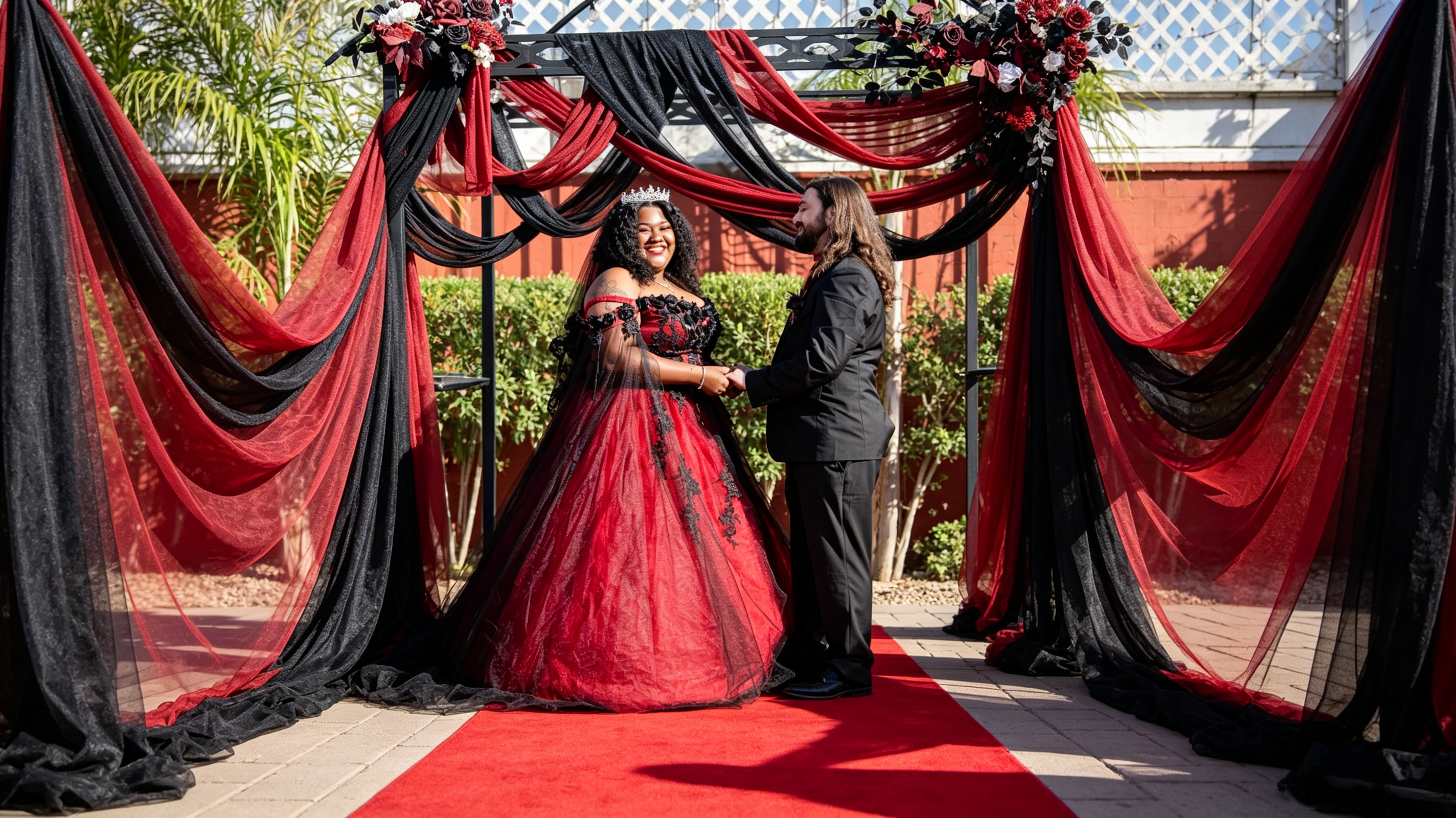 red and black wedding gown red and black wedding gown