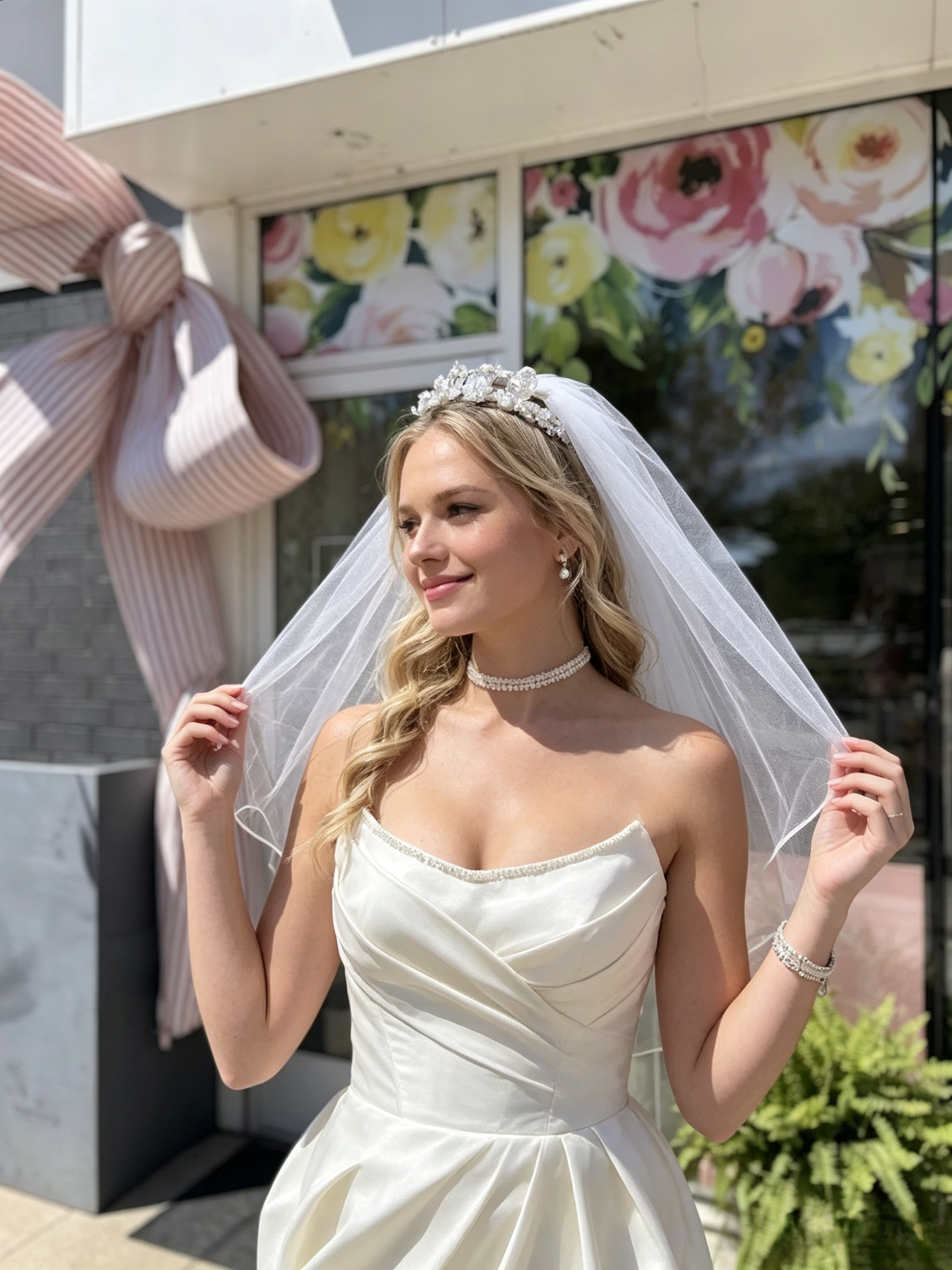 tea length wedding dress with veil tea length wedding dress with veil