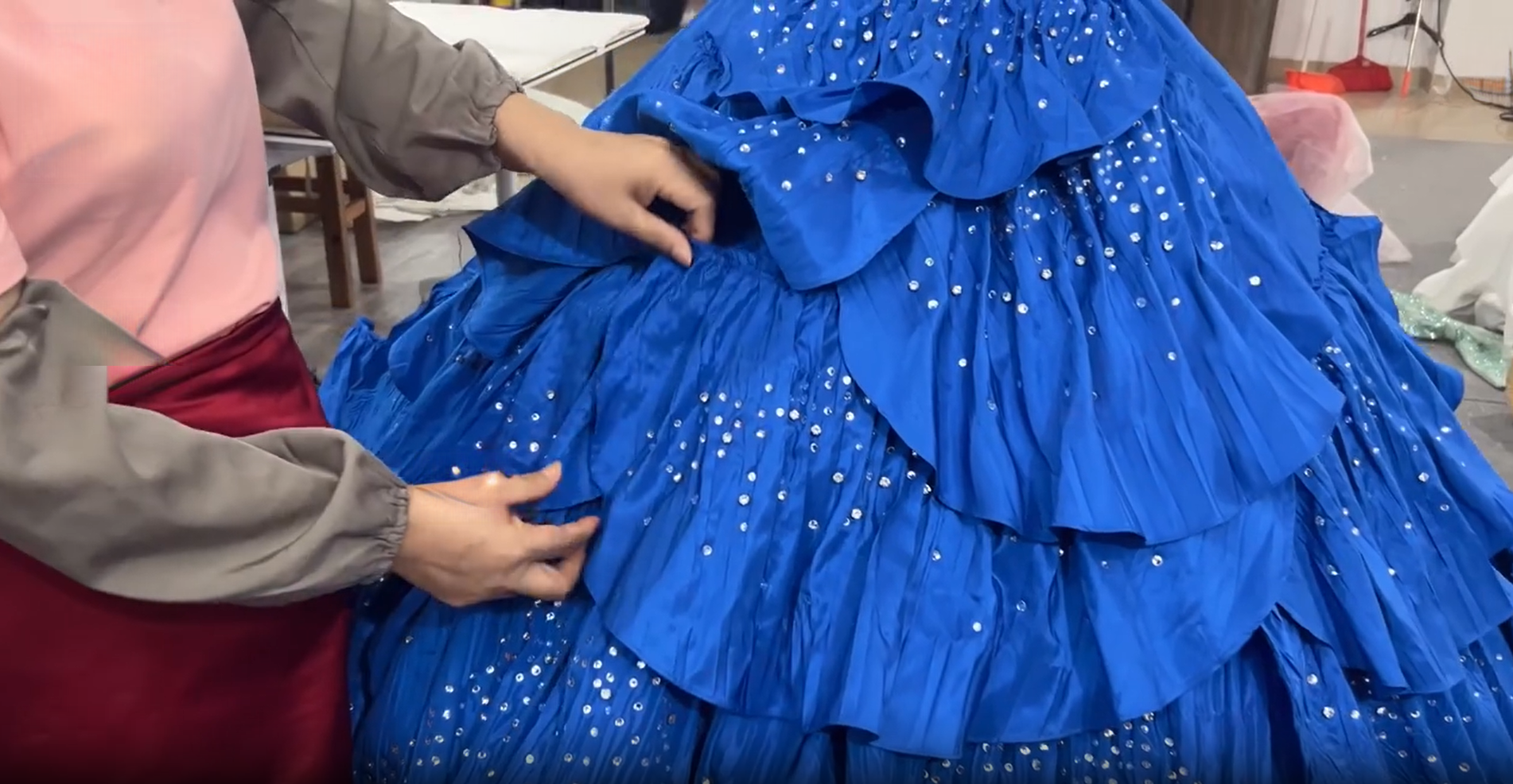 beading ball gown prom dresses