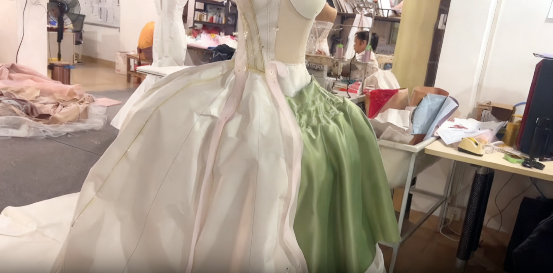 Draping the Ballgown Skirt Block Draping the Ballgown Skirt Block